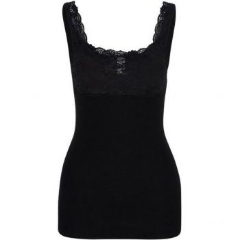 Nina von C. Damen Top – Baumwolle, schwarze Unterhose, 42 cm (42)