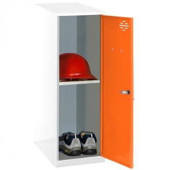 Casier Simonrack en Métal 91,5x30x50cm Blanc et Orange