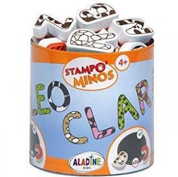 Kids Stempelset Aladine 85111 Alphabet – 26 Stempel + Kissen, kreative Lernzeit ab 3 Jahren