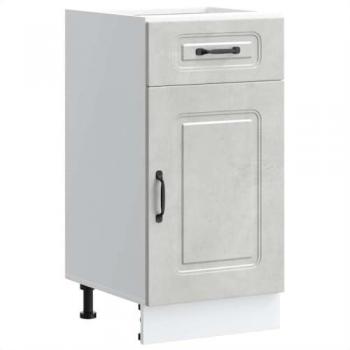 VidaXL Kalmar Kitchen Base Cabinet Concrete Grey