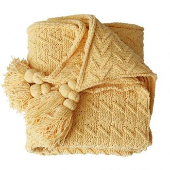 Chenille Cozy Fringe Blanket