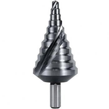 Broca escalonada HSS, métrica, Ruko 101090, agujeros directos DIN/EN 50262
