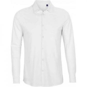 Camicia Pique Bianca NEOBLU Uomo