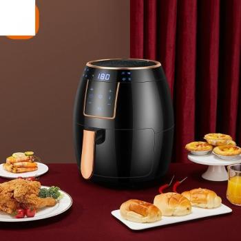 Friggitrice da cucina ad aria 5,5 L con controllo della fiamma e cesto antiaderente