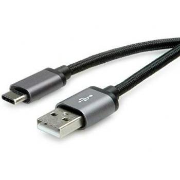 Câble ROLINE USB‑A à USB‑C 2.0, 3 m, Noir, Blindage métallique