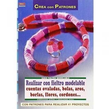 Realizar con fieltro modelable cuentas ovaladas