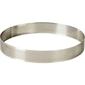 Cercle rond perforé Lacor 24 cm en acier inoxydable