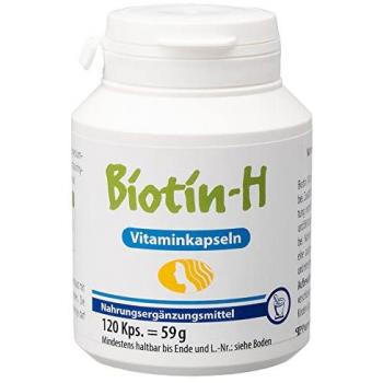 Biotin H Forte Vitaminkapseln für Haut, Haare und Nägel 120 Stück