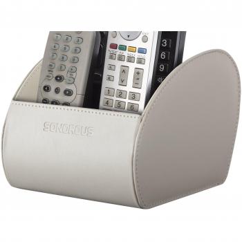 Sonorous Premium‑Holder für zwei Fernbedienungen – Holzeinlage, Beige