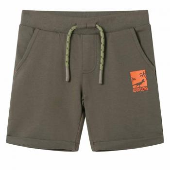 Kids' Drawstring Shorts Dark Khaki 104