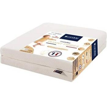 Matelas pliant 2 parties en fibres recyclées 60 x 120 cm CANDIDE