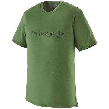 Patagonia Herren T-Shirt „Cap Cool Merino“ – Olive‑Grafik, M