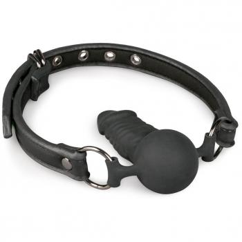 Bâillon à balle en silicone avec gode