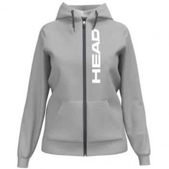 Dames Light Grijs Head Club Sportjas Full Zip