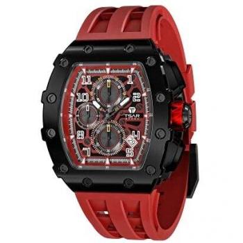 TSAR BOMBA Sport‑Luxury Uhr – Tonneau‑Typ, 5 ATM, Edelstahl