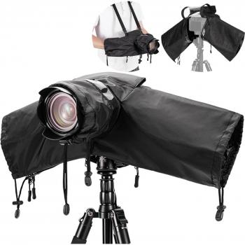 Housse pluie JJC Camera – protection complète avec ouverture réglable – compatible Sony A7R V/A7 IV/A7S III/A6600