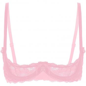 Lingerie sexy Aionyaaa en dentelle claire avec armatures réglables