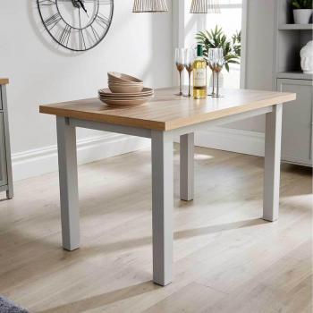 Grey and Oak 1.2m Dining Table