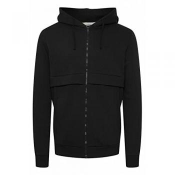 11 Project PRAnnir Herren Sweatjacke mit Kapuze, Baumwoll-Mix, Größe L, Farbe Schwarz