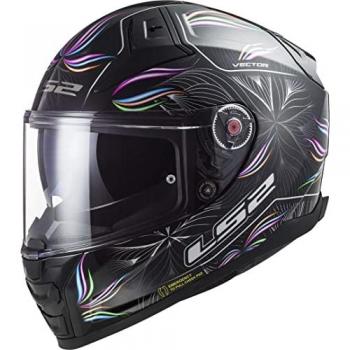 LS2 FF811 Vector II Tropical Helm Schwarz Weiss 2XS