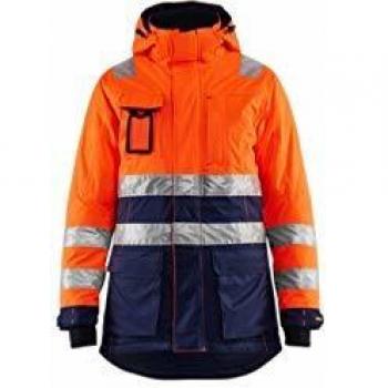 Krähe Damen Winter Parka Blaklader 3XL orange marine