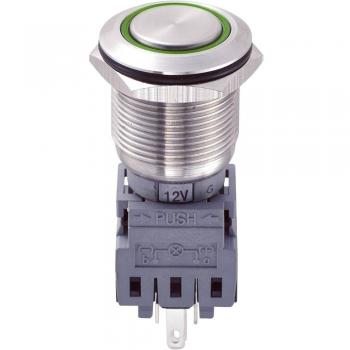 Tru Components 701856 LAS1-BGQ-11E/G/12V Vandalismusgeschützter Drucktaster 250 V/AC 5 A