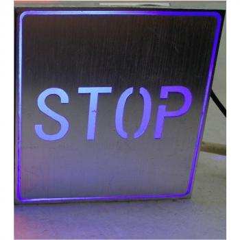 Mesa luminosa “Stop” azul LED 1 W – Traesio
