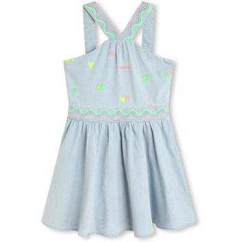 Chemisier en denim imprimé pour petite fille Bleu Taille 4A