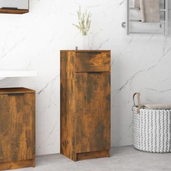 17 Stories Smoked Oak Bathroom Cabinet