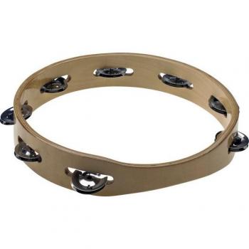 Stagg 10 Inch Jingle-Free Wooden Tambourine