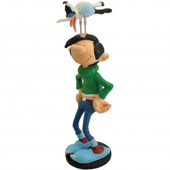 Gaston Lagaffe Figurine mit Möwe von Plastoy