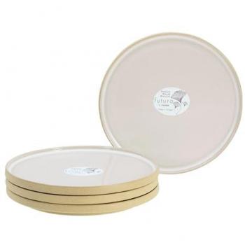CreaTable Futuro Teller Set, 4 Dessertteller, Ø 20 cm, Steinzeug
