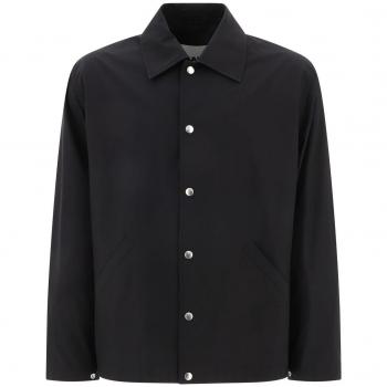 Jil Sander Men's Black Logo Jacket Size 52