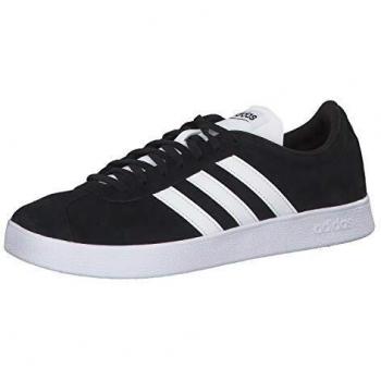 Adidas Herren VL Court 2.0 Fitnessschuhe, Schwarz (Negbas/Ftwbla 000), 42 2/3 EU
