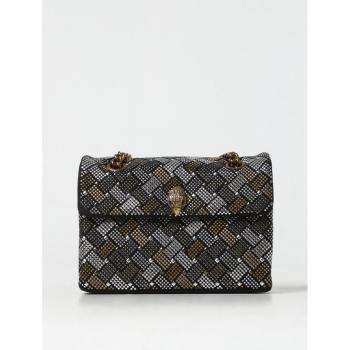 Kurt Geiger London Charcoal Crystal Weave Handbag