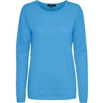 Vero Moda Damen Pullover mit O‑Kragen Care-Structure