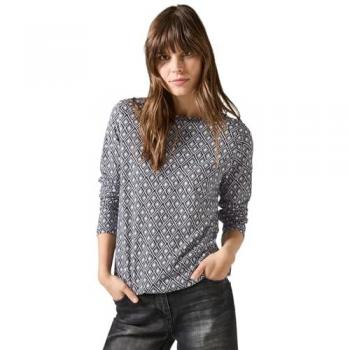 Damen Langarmshirt CECIL in tiefem Charcoal