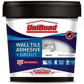 UniBond UltraForce Wall Tile Adhesive & Grout White 1.38kg