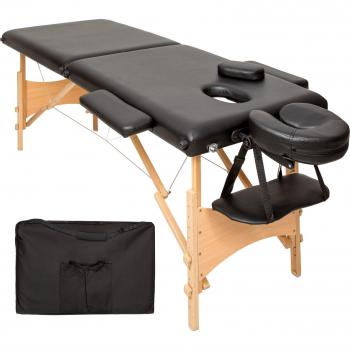 Freddi Black Portable Massage Table with Padding Bag
