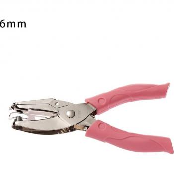 Metal Single Hole Punch with Soft Grip for Tags (6MM/3MM/1.5MM)