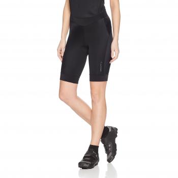 Tissu cycliste femme UPF 50+ coussin de chamois large en noir