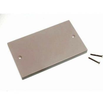 Electric Switch Socket Blanking Plate Double 2 Gang with Screws (Pack of 20)