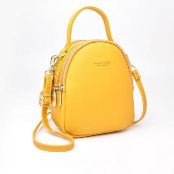 Mini‑Crossbody‑Bag Damen, 3‑Layer‑Lederdesign
