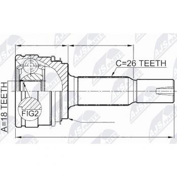 Drive Shaft NTY NPZ-TY-085 Joint Assembly