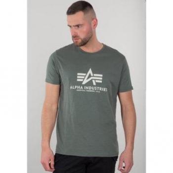 Alpha Industries Camiseta Verde Básica para Hombre