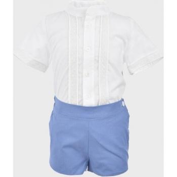 Conjunto de Bebé Niño Azul con Goma La Ormiga