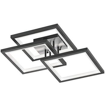 WOFI Deckenleuchte Muriel, dimmbar, 37W, 3800Lm, Warmweiß, Metall