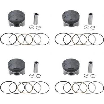 Kit d'Anneaux de Piston de moto, 4 pièces, pour YAMAHA FZ400 4YR STD