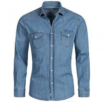 Rock Creek Vintage Denim Hemd für Herren