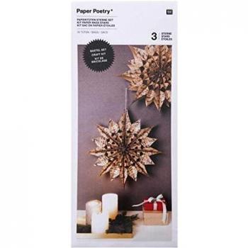 Stern-Papiertüten Set, braun
